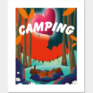 I love camping Posters and Art